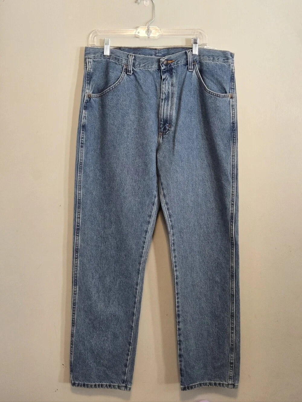 Wrangler Rustler Men's Jeans 36X32 Regular Fit Straight Leg NWT Blue